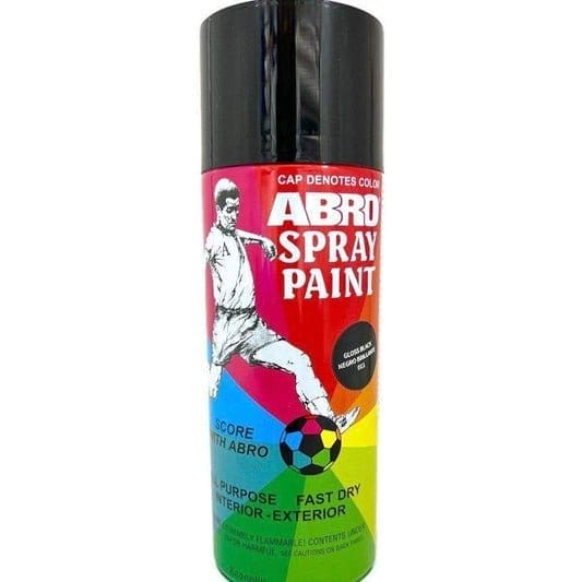 Abro Spray Paint Brilliant Black || دهان صبغ رش سبراي ابرو⁩ اسود لامع⁩