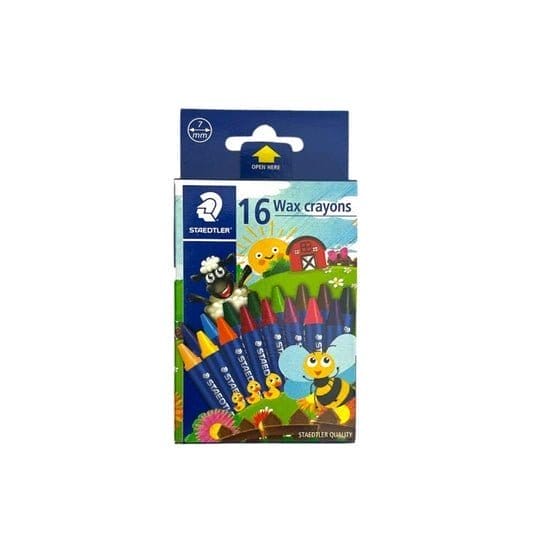 Staedtler Crayons 16 Colors || الوان شمعيه ستدلر ١٦ لون