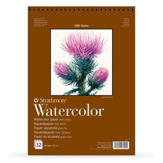 Strathmore Sketch Pad Watercolor 11*15 || كراسة رسم مائي ستراثمور حجم ١١*١٥
