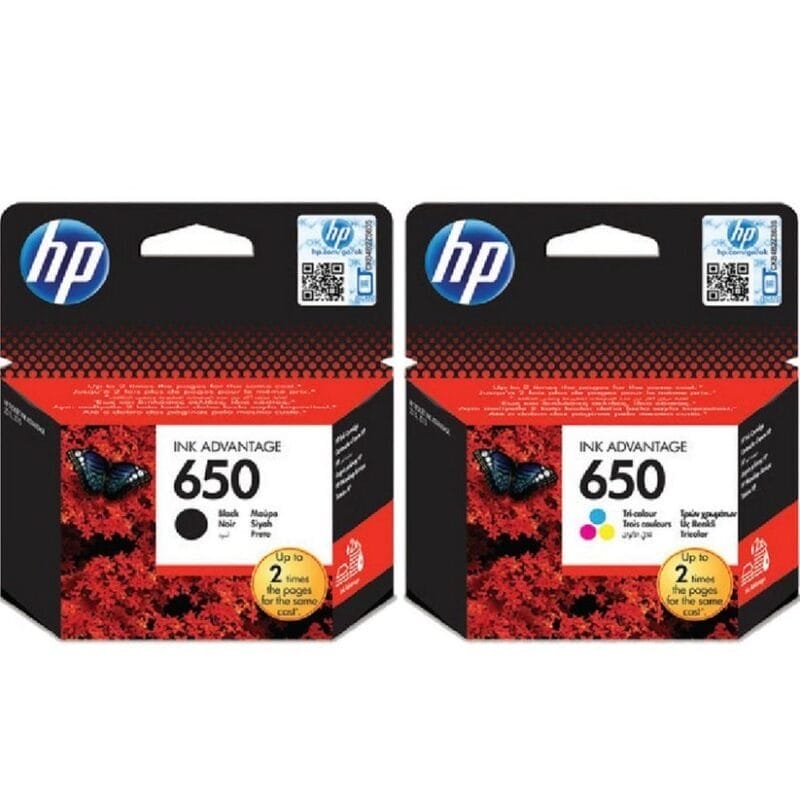 مجموعة حبر طابعة اتش بي 650