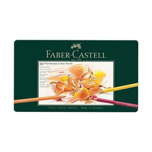 Faber Castell 60 Polychromos Colour Pencils || الوان خشبيه بوليكروموس فيبر كاستل 60 لون