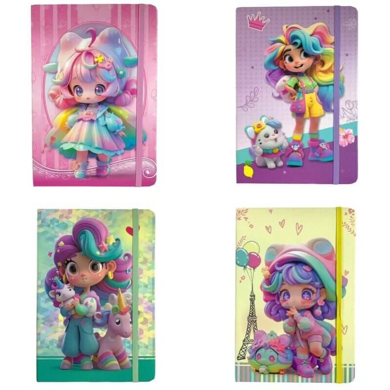 Girls Printed Notebook 20 x 15 Assorted Models || دفتر مطبوع حجم ١٥*٢٠ موديلات مختلفة البنات