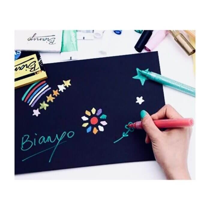 اي اند تي دفتر رسم ورقي أسود مقاس اي ثري - الصورة 3