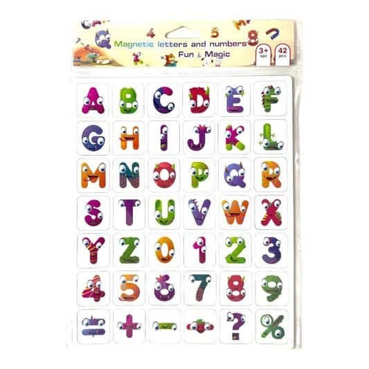 حروف انجليزية مغناطيسية حجم صغير 42 قطعة