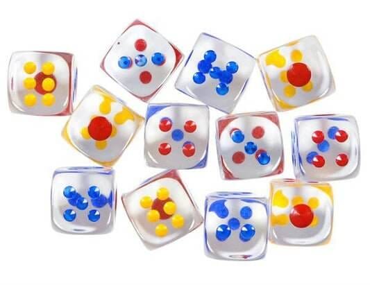 مجموعة النرد الشفاف من اي اند تي