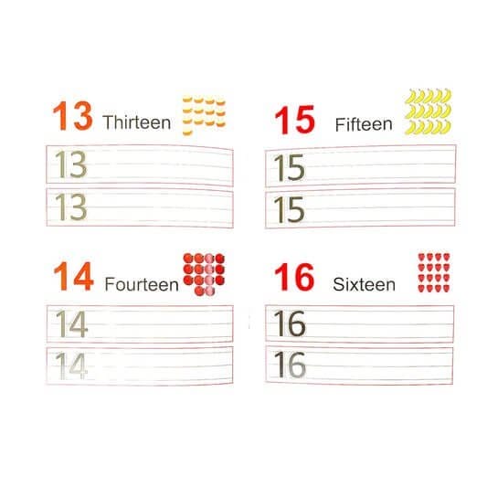 كتاب ممارسة الأرقام الإنجليزية القابل للمسح للأطفال - الصورة 2