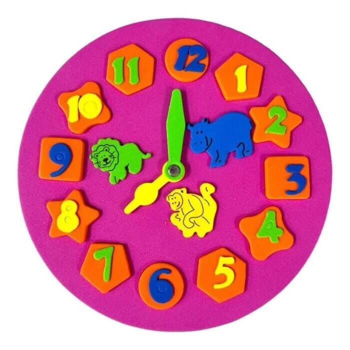 لعبة اطفال ساعة فوم تعليمية - الصورة 6