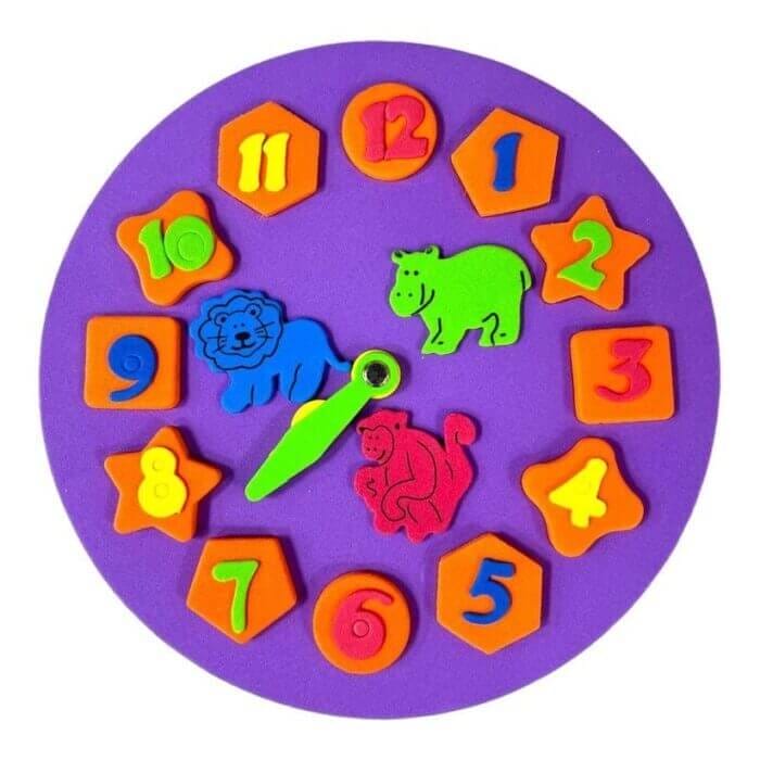 لعبة اطفال ساعة فوم تعليمية - الصورة 3