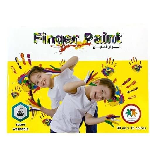 A&T Color Me Finger Paint 12 Colors || الوان اصابع كولور مي ١٢ لون
